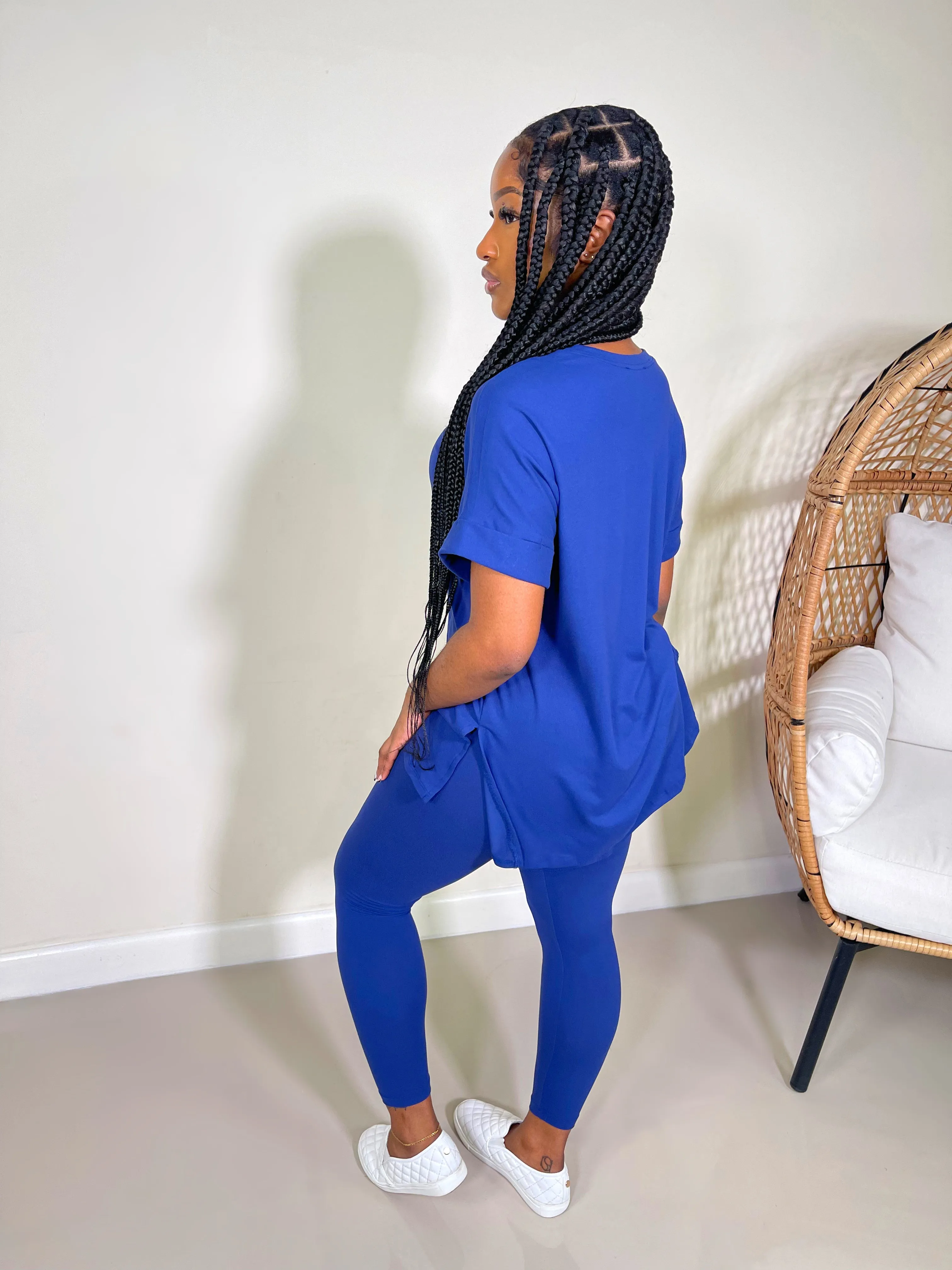 Alexa Leggings Set-Light Navy