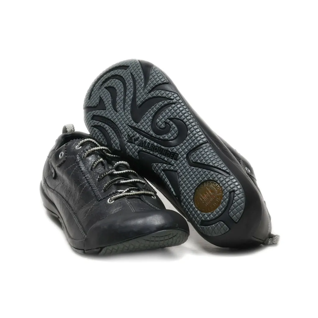 Allrounder Lace Ups Leather Black Colour For Women