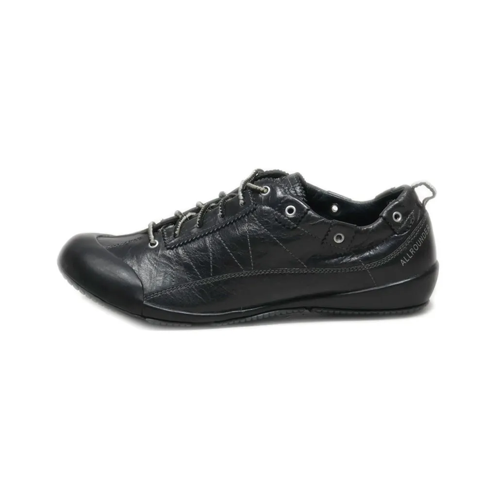 Allrounder Lace Ups Leather Black Colour For Women