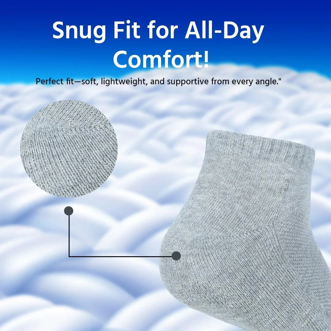 Ankle Socks Men |3 Pack| Sneaker Non Slip Breathable Comfortable Snug Low Cut | Athletic Running Activewear Sock