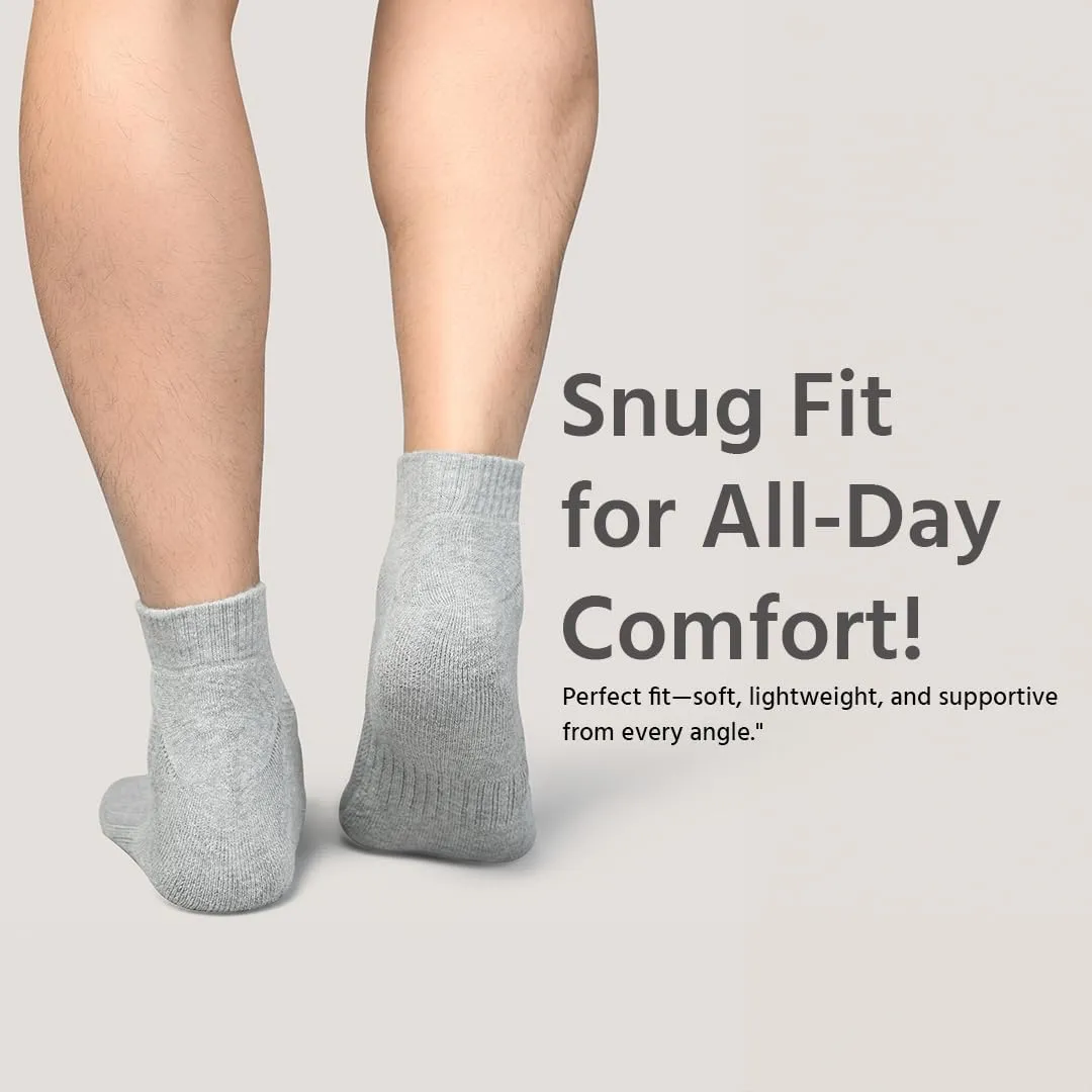 Ankle Socks Men |8 Pack| Sneaker Non Slip Breathable Comfortable Snug Low Cut | Athletic Running Activewear Sock