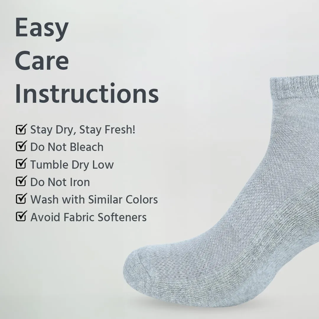 Ankle Socks Men |8 Pack| Sneaker Non Slip Breathable Comfortable Snug Low Cut | Athletic Running Activewear Sock