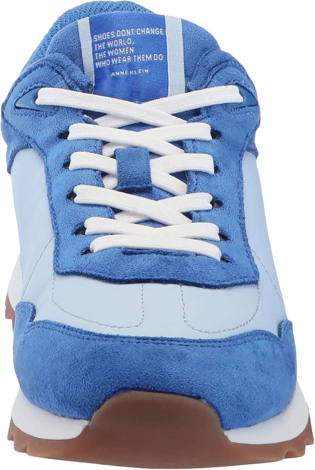 Anne Klein Womens Runner Faux Suede Lifestyle Casual and Fashion Sneakers