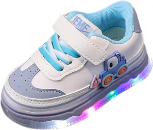 Baby Kids Light Up Platform Heel Flat Sneakers Flash Running Toddler Infant Sports Athletic Casual Casual Shoes
