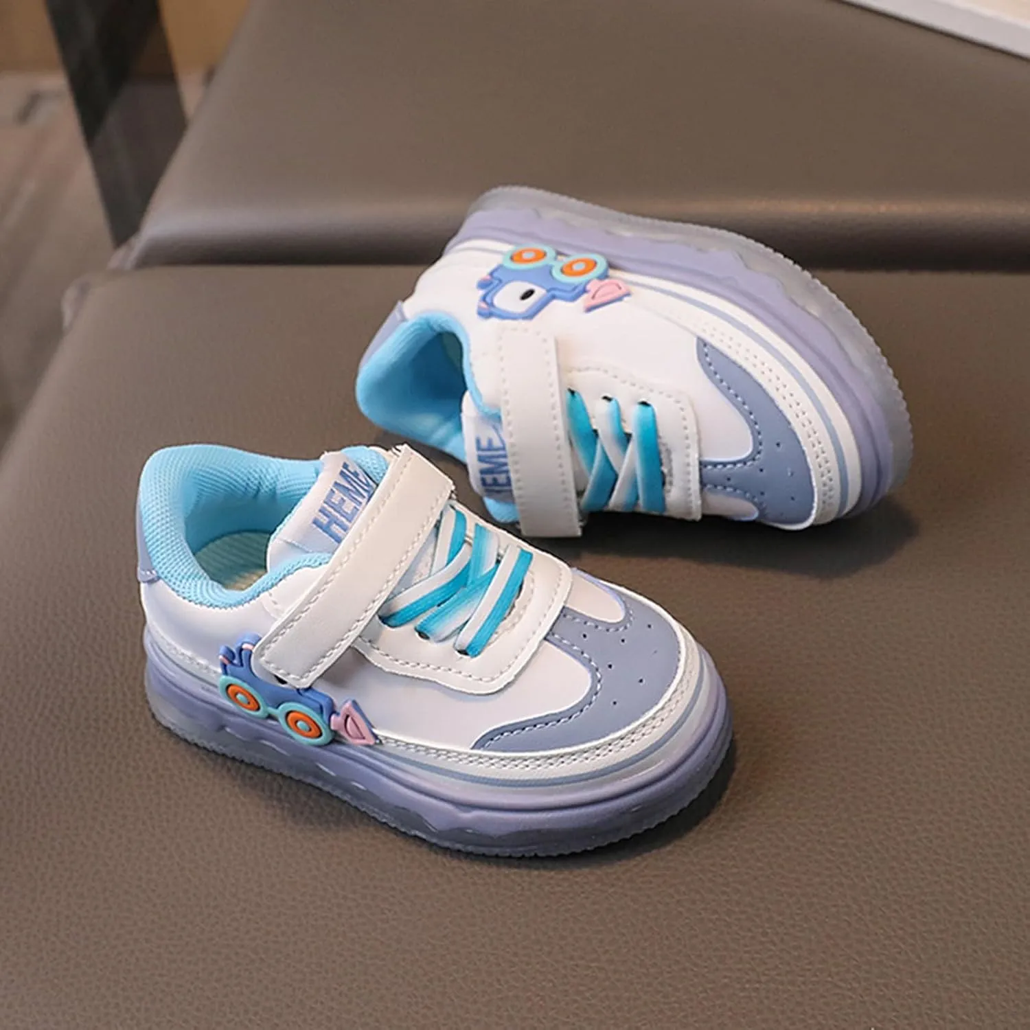 Baby Kids Light Up Platform Heel Flat Sneakers Flash Running Toddler Infant Sports Athletic Casual Casual Shoes