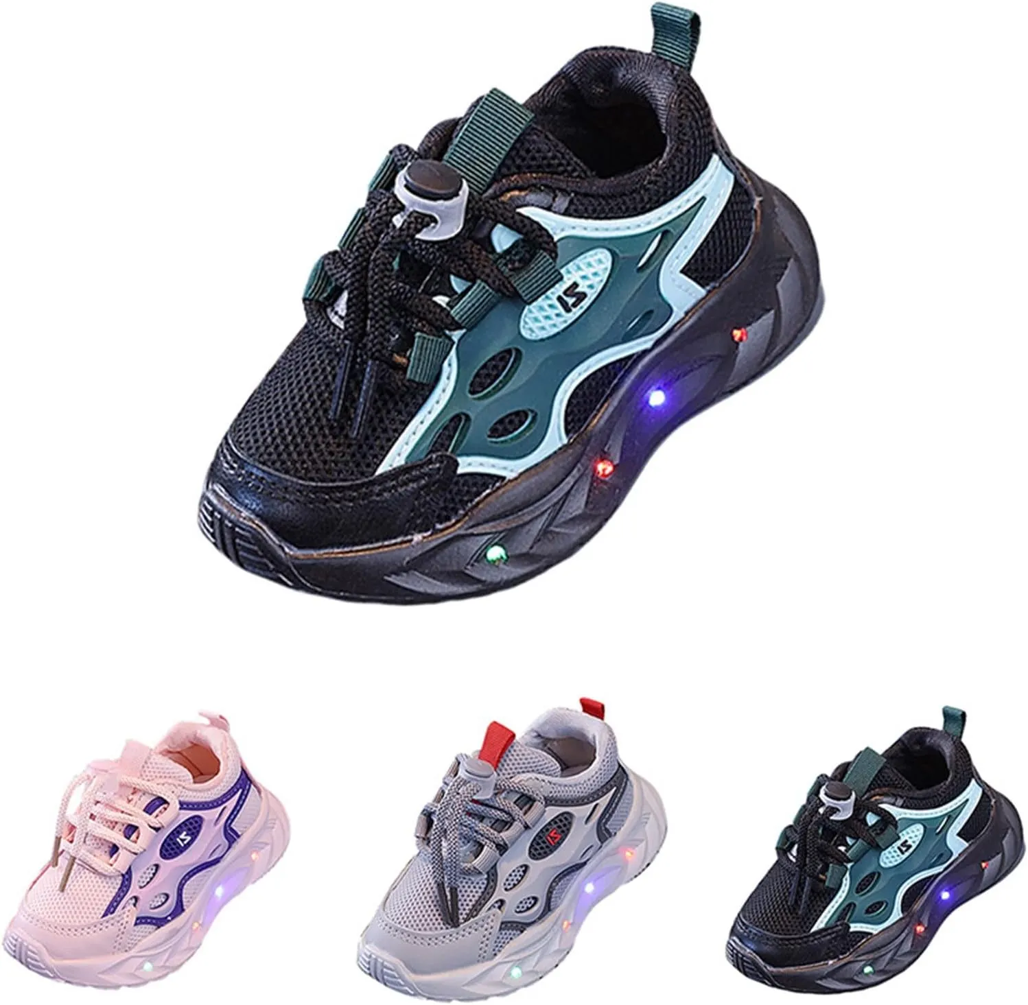 Baby Light Up Shoes Toddler Boys Girls Casual Shoes Non Slip Lightweight Running Shoes Kids Luminous Flashing Shoes