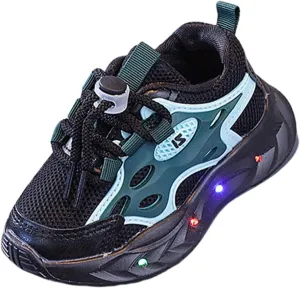 Baby Light Up Shoes Toddler Boys Girls Casual Shoes Non Slip Lightweight Running Shoes Kids Luminous Flashing Shoes