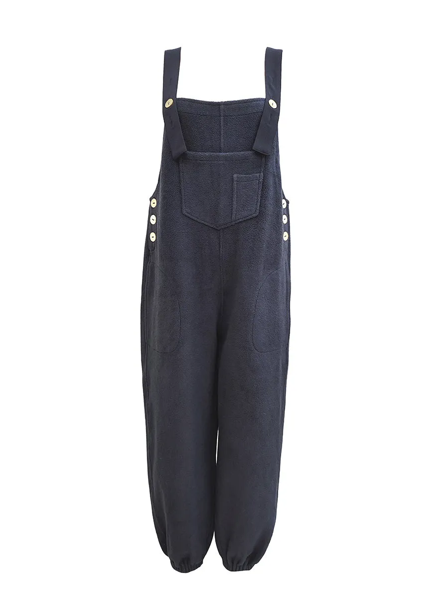 Bianca® | Loose Fit Distressed Denim Overalls