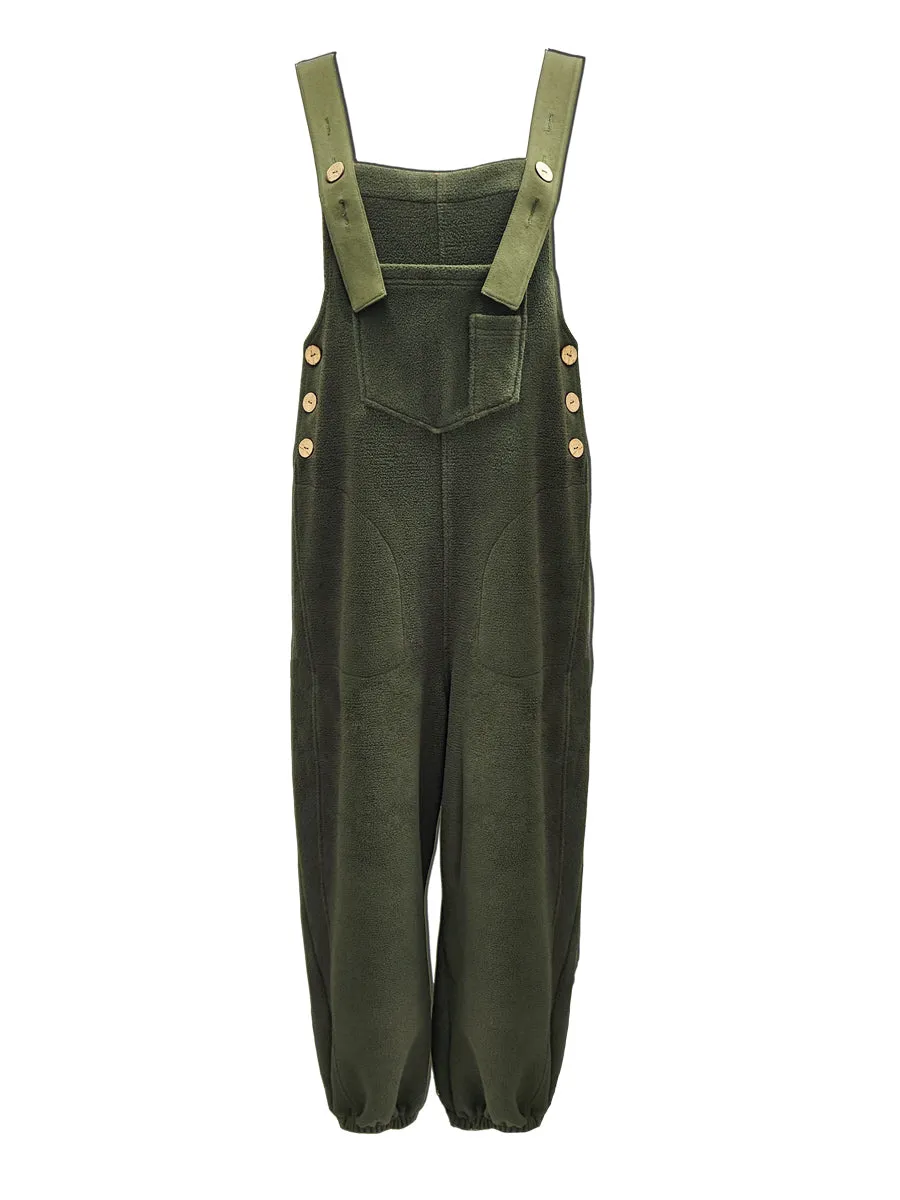 Bianca® | Loose Fit Distressed Denim Overalls
