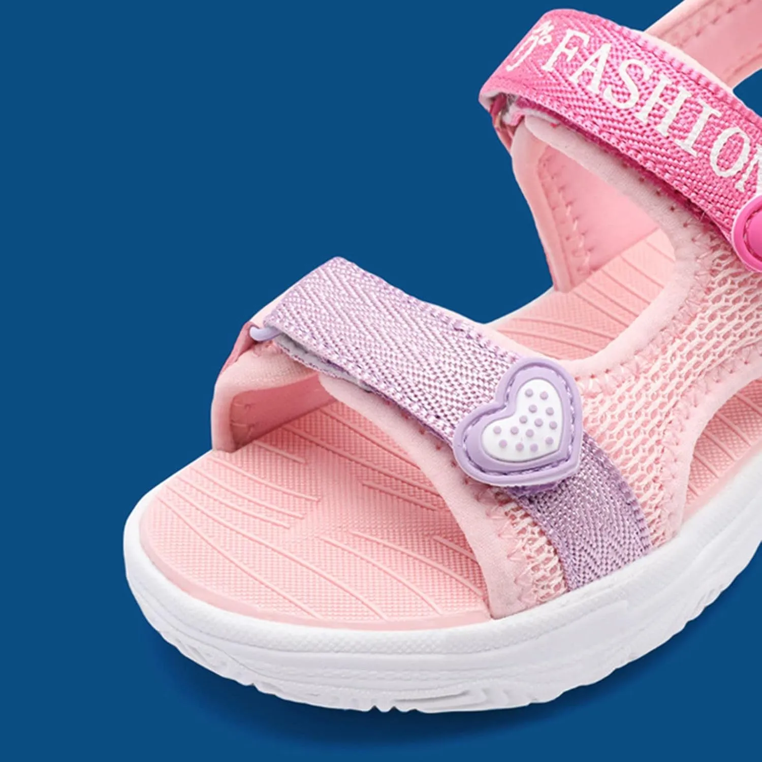 Boys Girls Sandals Adjustable Double Strap Open-Toe Athletic Lightweight Unisex Child Summer Outdoor Sport Sandals