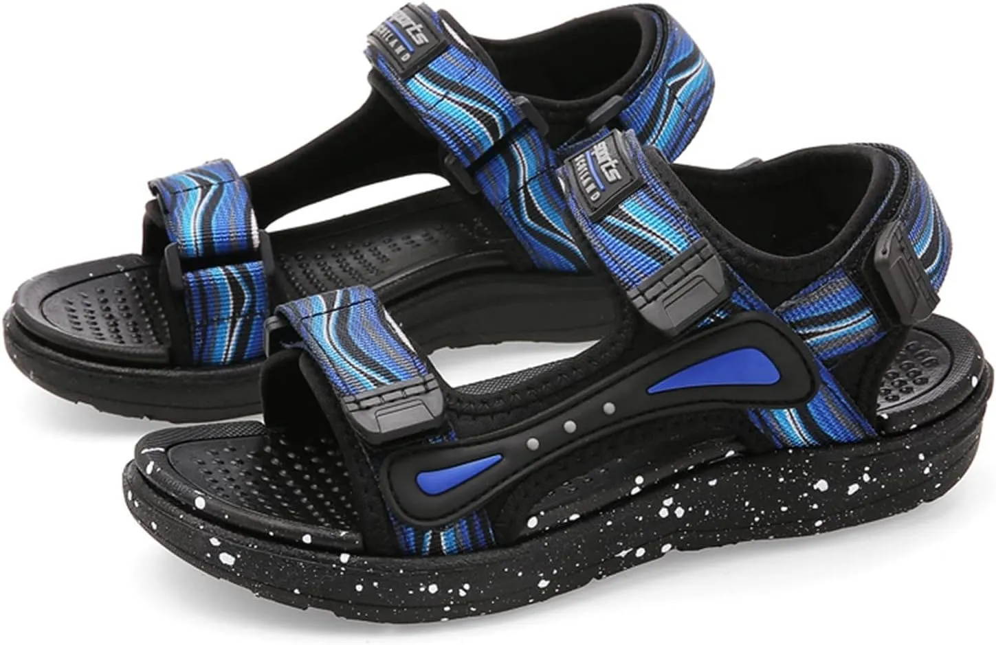 Boys Sports Sandals Kids Outdoor Hiking Beach Open Toe Lightweight Breathable Non Slip On Sandals for Toddler