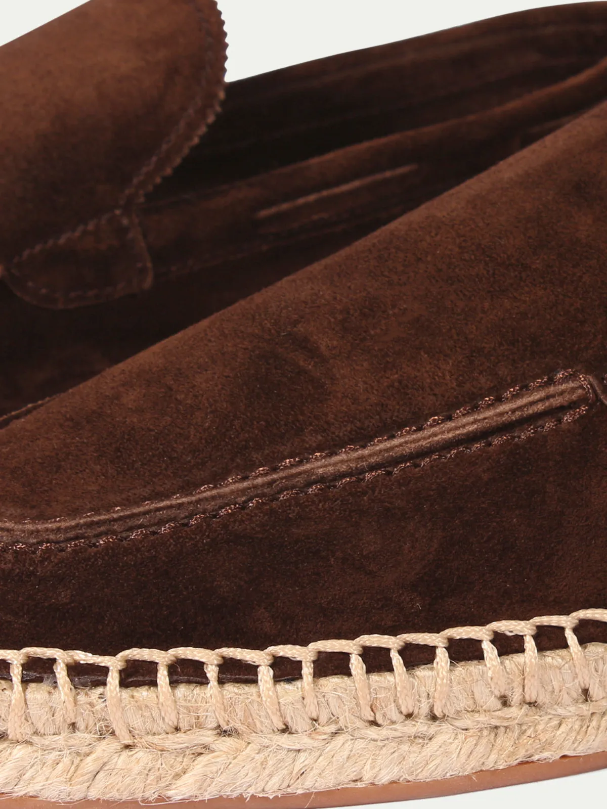 Brown Suede Selene Beachside Espadrille Loafers - Summer 2024 Collection