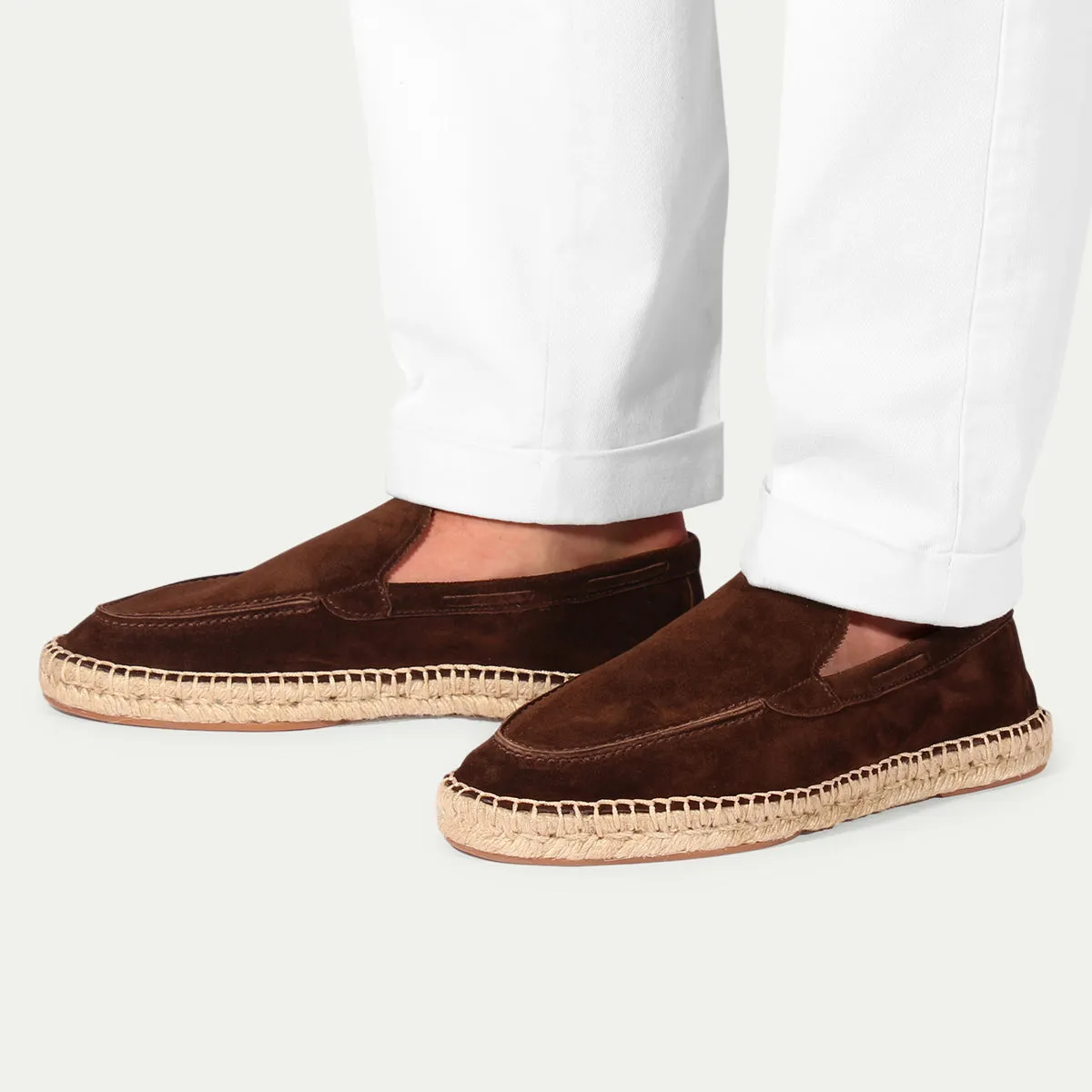 Brown Suede Selene Beachside Espadrille Loafers - Summer 2024 Collection