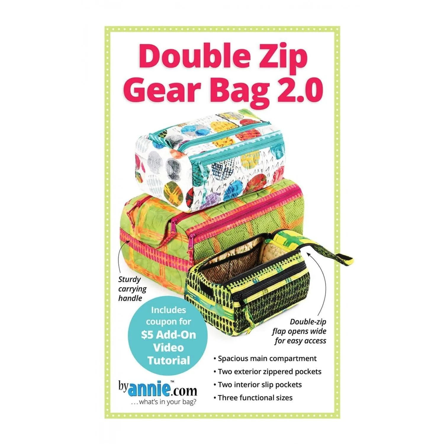 By Annie - Double Zip Gear Bags 2.0