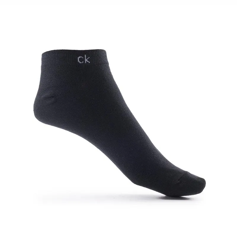 CALVIN KLEIN COTTON ANKLE 3-PACK SOCKS SU19