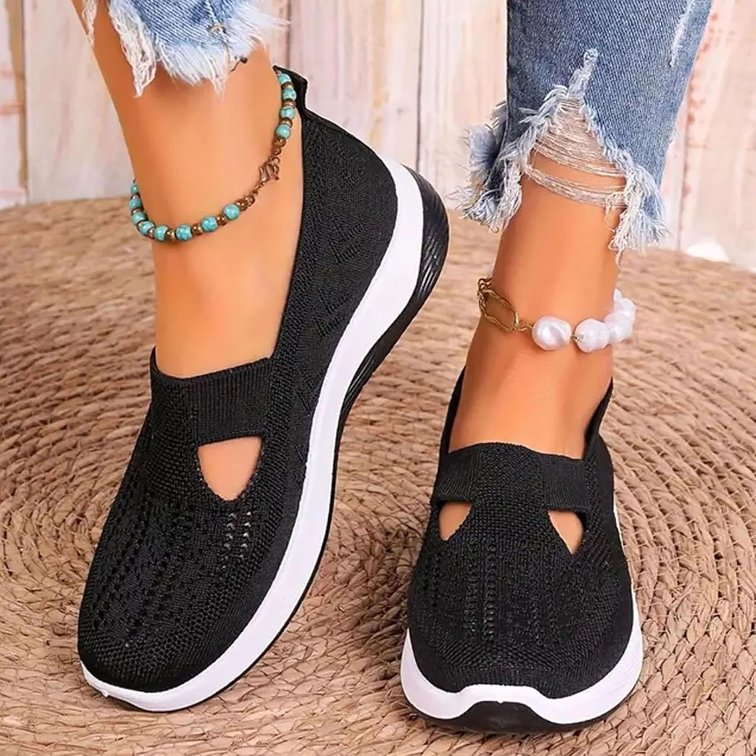Cathalem Sneakers for Women Fashion Sneakers Memory Foam Insole Tennis Shoes Womens Sneakers Non Slip Lightweight Shoes