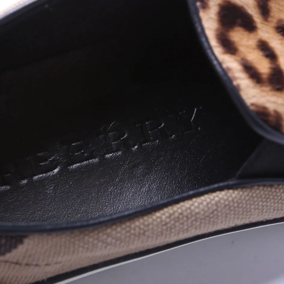 Check Pony Hair Slip On Sneakers Size 40