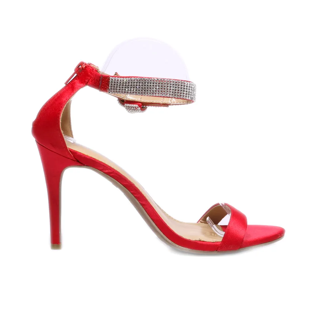 Christian Siriano High-Heel Shoes Fabric Red Colour For Women