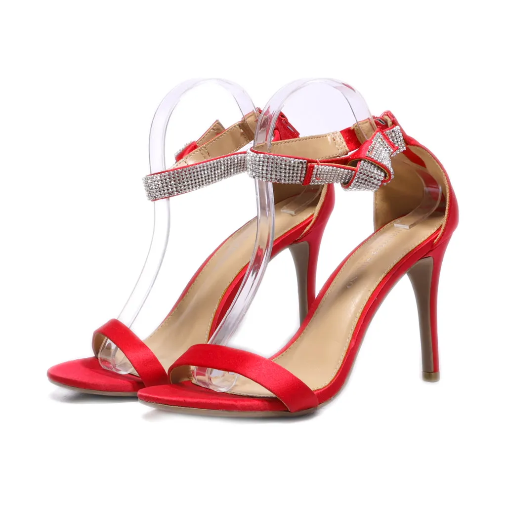 Christian Siriano High-Heel Shoes Fabric Red Colour For Women