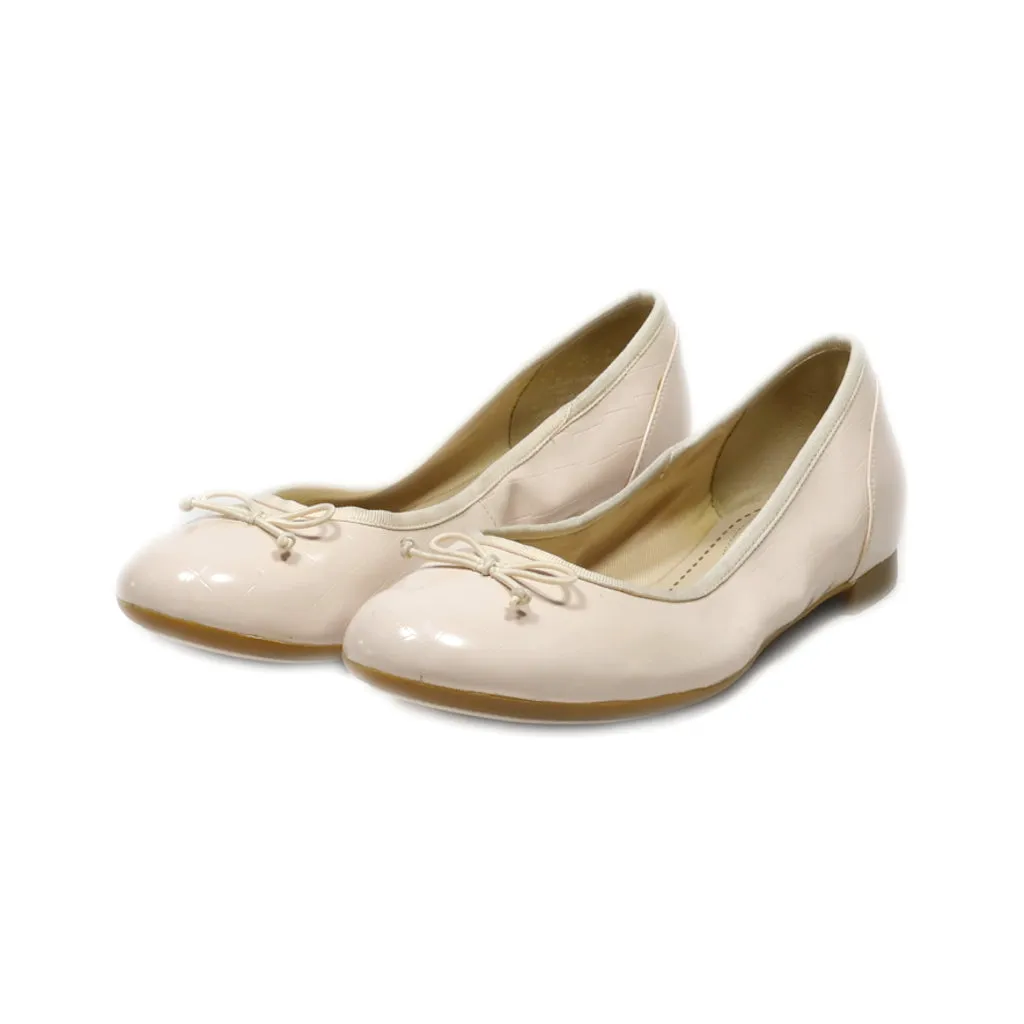 Clarks Ballerinas Leather Beige Colour For Women