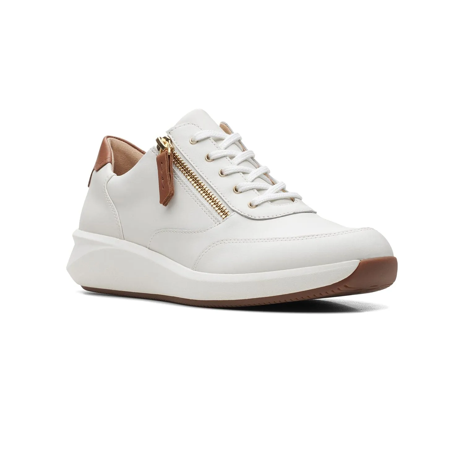 Clarks Un Rio Zip Shoes (Wide Fit)