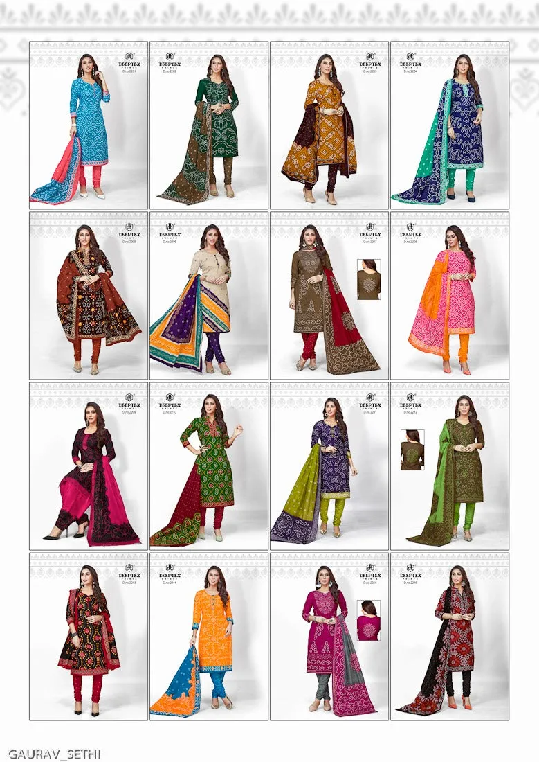 Deeptex Presents Chunari Vol 22 Cotton Casual Wear Salwar Suits