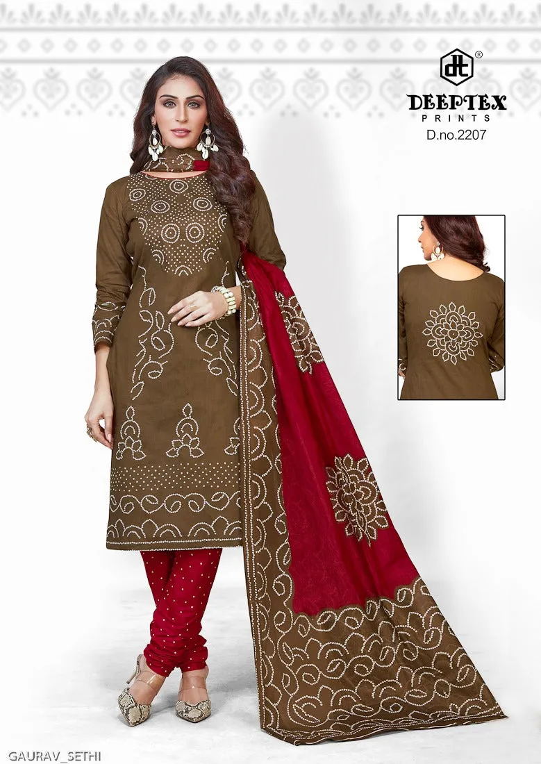 Deeptex Presents Chunari Vol 22 Cotton Casual Wear Salwar Suits
