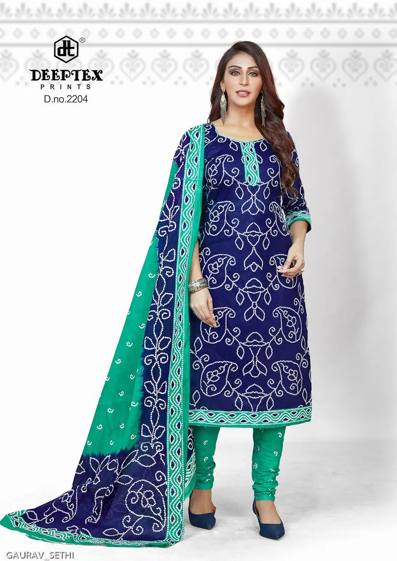 Deeptex Presents Chunari Vol 22 Cotton Casual Wear Salwar Suits