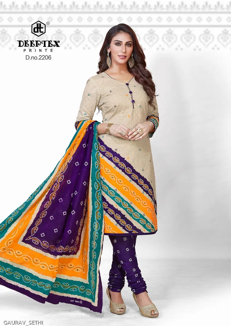 Deeptex Presents Chunari Vol 22 Cotton Casual Wear Salwar Suits