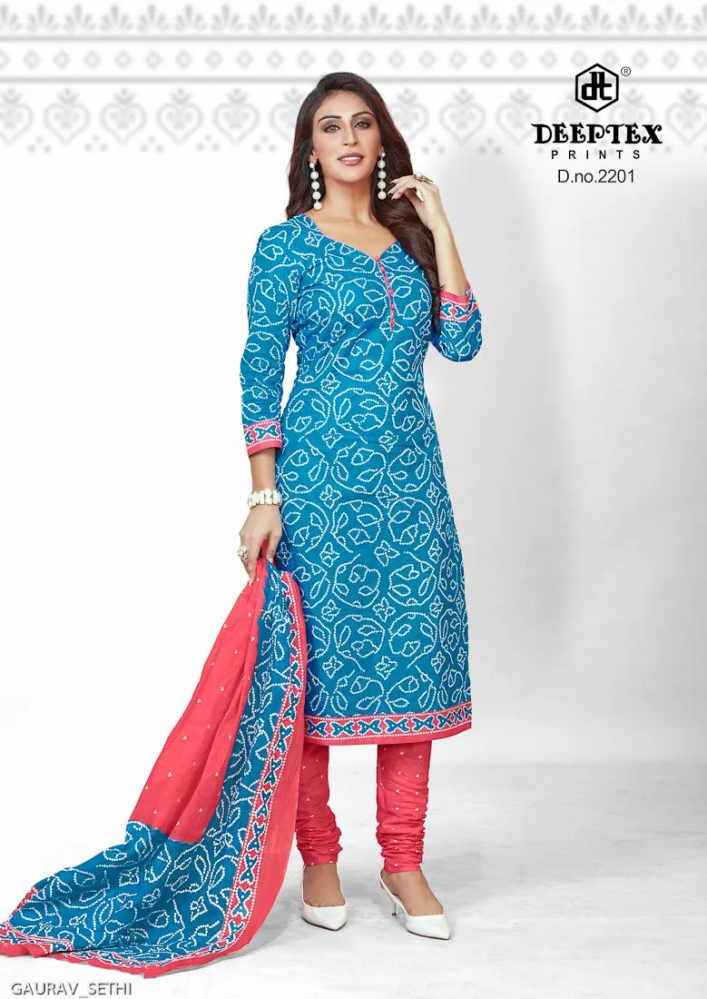 Deeptex Presents Chunari Vol 22 Cotton Casual Wear Salwar Suits