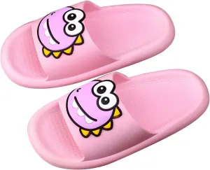 Dinosaur Shower Sandals for Kids, Boys Girls Unisex Cute Beach Slippers, Cloud Slides Flat Bathroom Shower Shoes