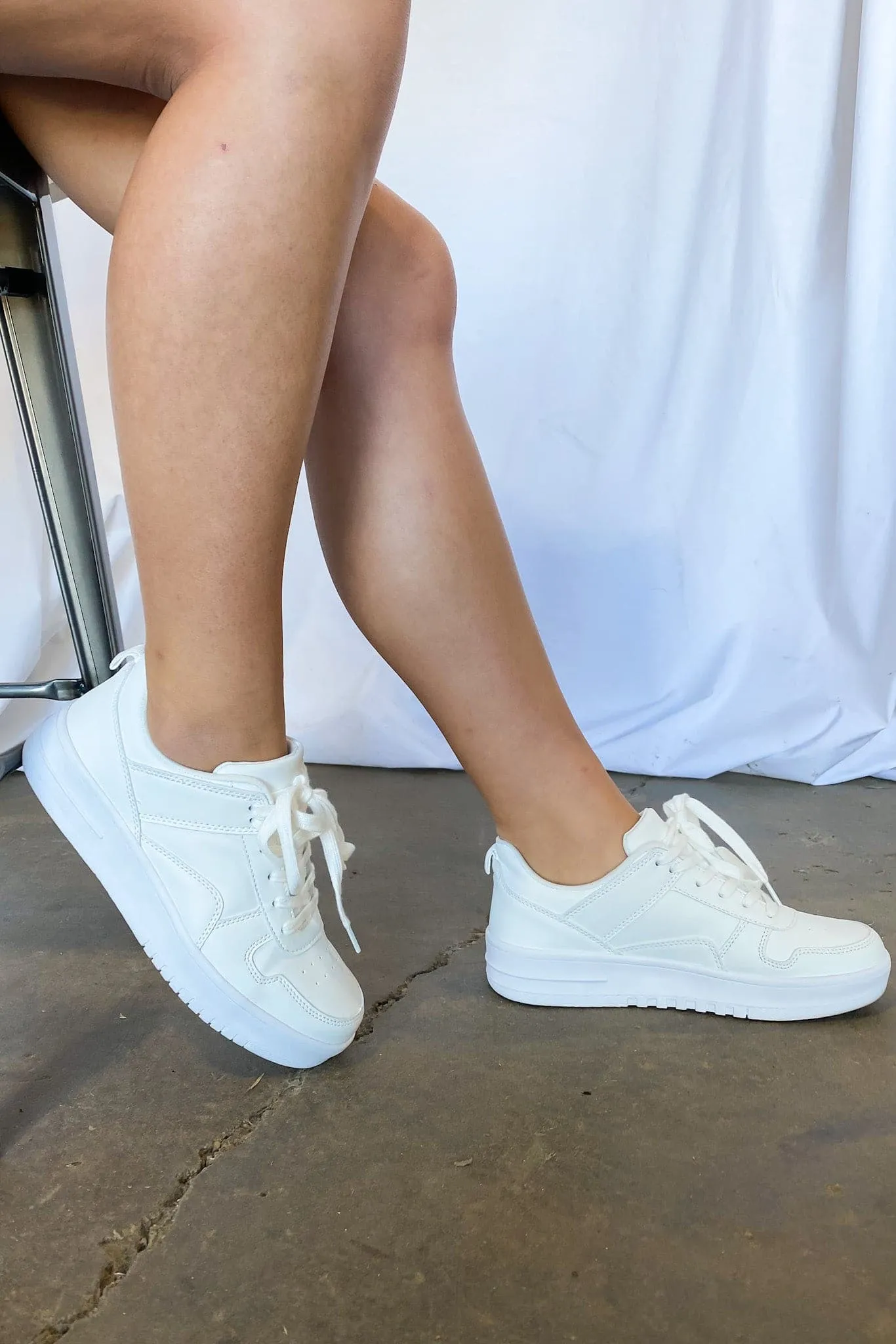 Everyday Winner Platform Lace Up Sneakers - FINAL SALE