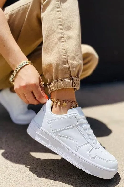 Everyday Winner Platform Lace Up Sneakers - FINAL SALE