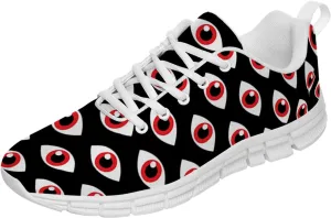 Evil Eye Womens Mens Running Shoes Non-Slip Tennis Shoes Sport Gym Bowling Shoes Gifts for Friends