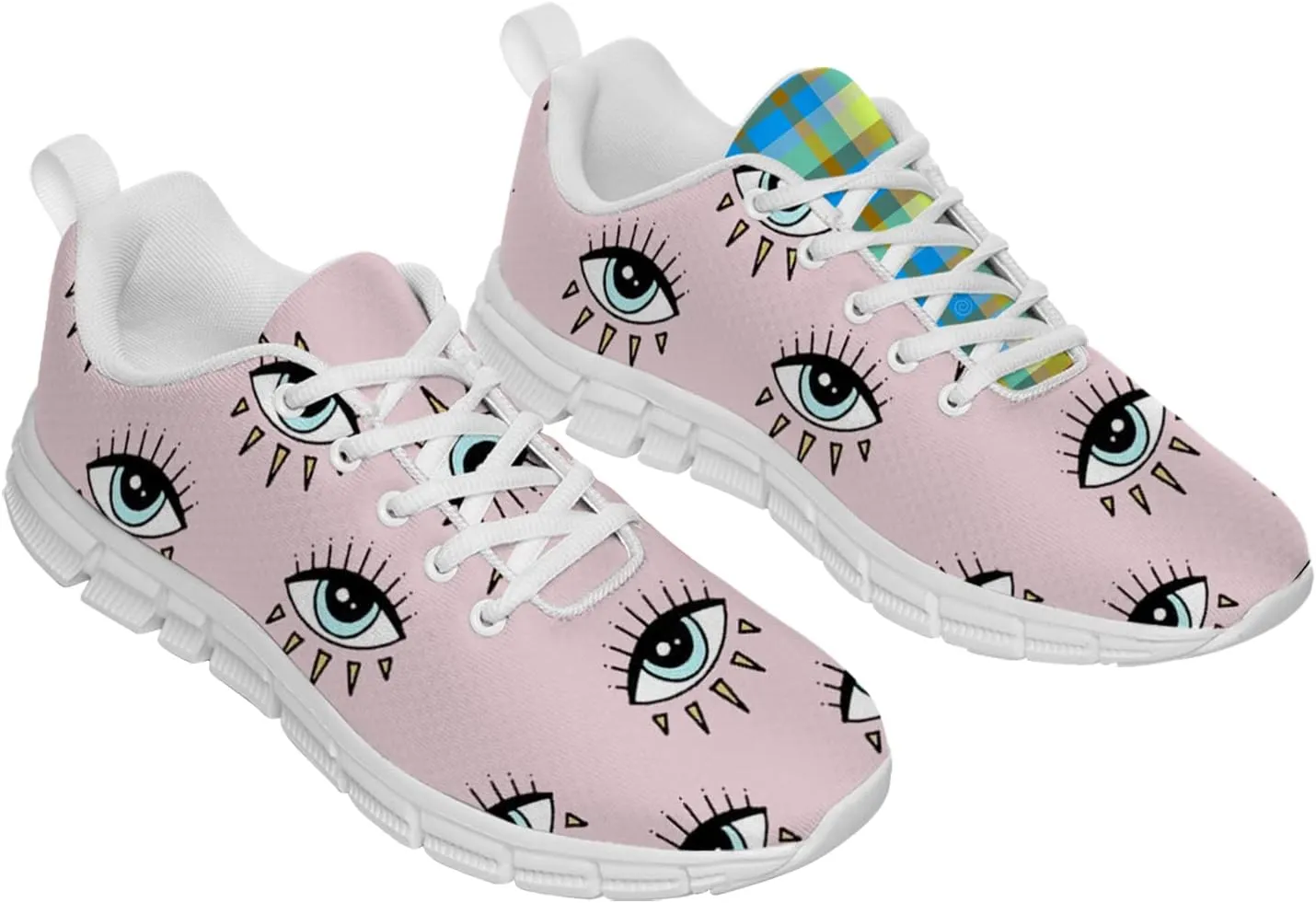 Evil Eye Womens Mens Running Shoes Non-Slip Tennis Shoes Sport Gym Bowling Shoes Gifts for Friends