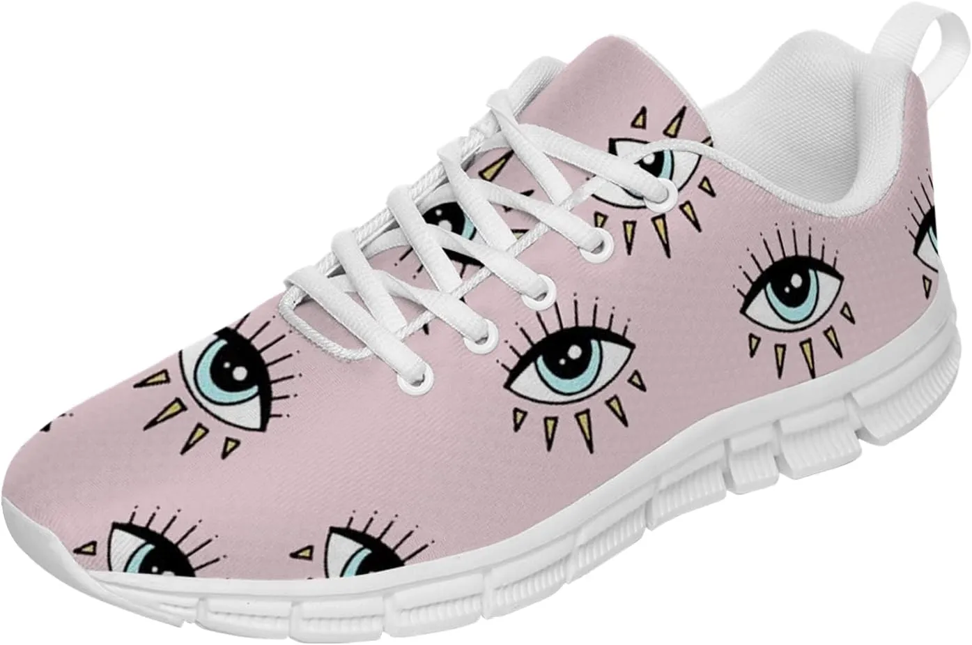 Evil Eye Womens Mens Running Shoes Non-Slip Tennis Shoes Sport Gym Bowling Shoes Gifts for Friends