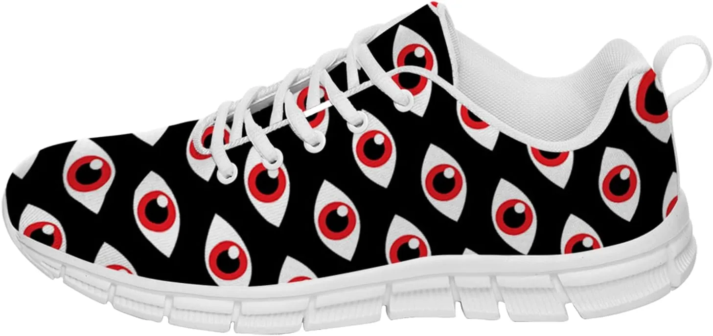 Evil Eye Womens Mens Running Shoes Non-Slip Tennis Shoes Sport Gym Bowling Shoes Gifts for Friends