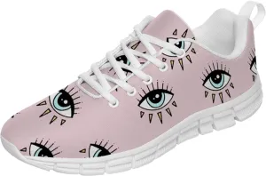 Evil Eye Womens Mens Running Shoes Non-Slip Tennis Shoes Sport Gym Bowling Shoes Gifts for Friends