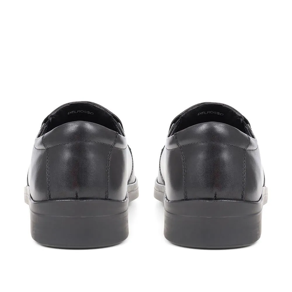 Extra Wide Fit Smart Leather Slip-Ons - DELROSSO / 324 141