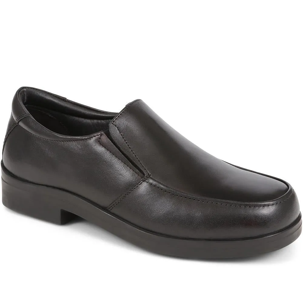 Extra Wide Fit Smart Leather Slip-Ons - DELROSSO / 324 141