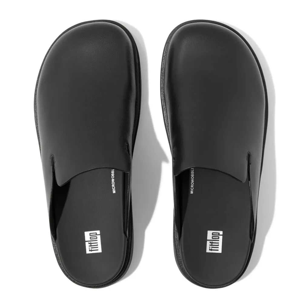 FitFlop Gen-FF Mens Leather Mules Black