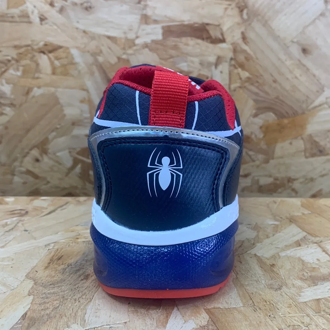 Geox Kids Marvel Spiderman Light Up Trainers - Royal / Red
