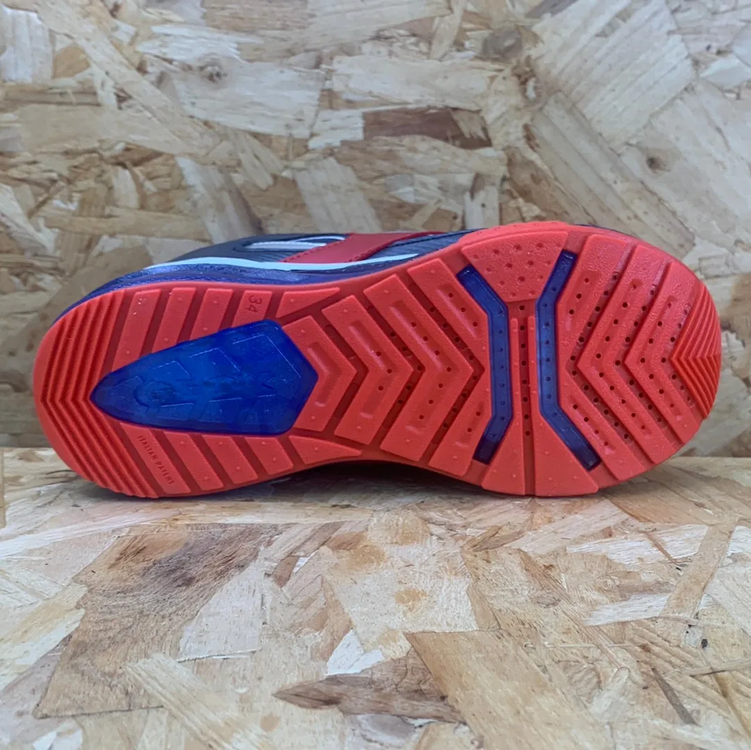 Geox Kids Marvel Spiderman Light Up Trainers - Royal / Red
