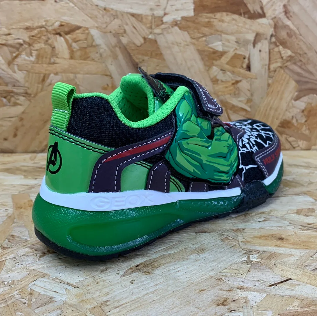 Geox Kids Marvel The Hulk Trainers - Black / Green