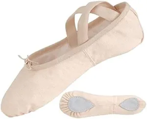 Girl's Canvas Stretch Ballet Shoes