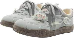 Girls Chunky Sneaker with Cat Fishy Cute Charms - Lightweight Running Non-Slipe Casual Training Shoes