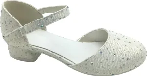 Girls Mary Jane Shoes for Party and Wedding with Sparkly Detail for Little Big Kids TR334