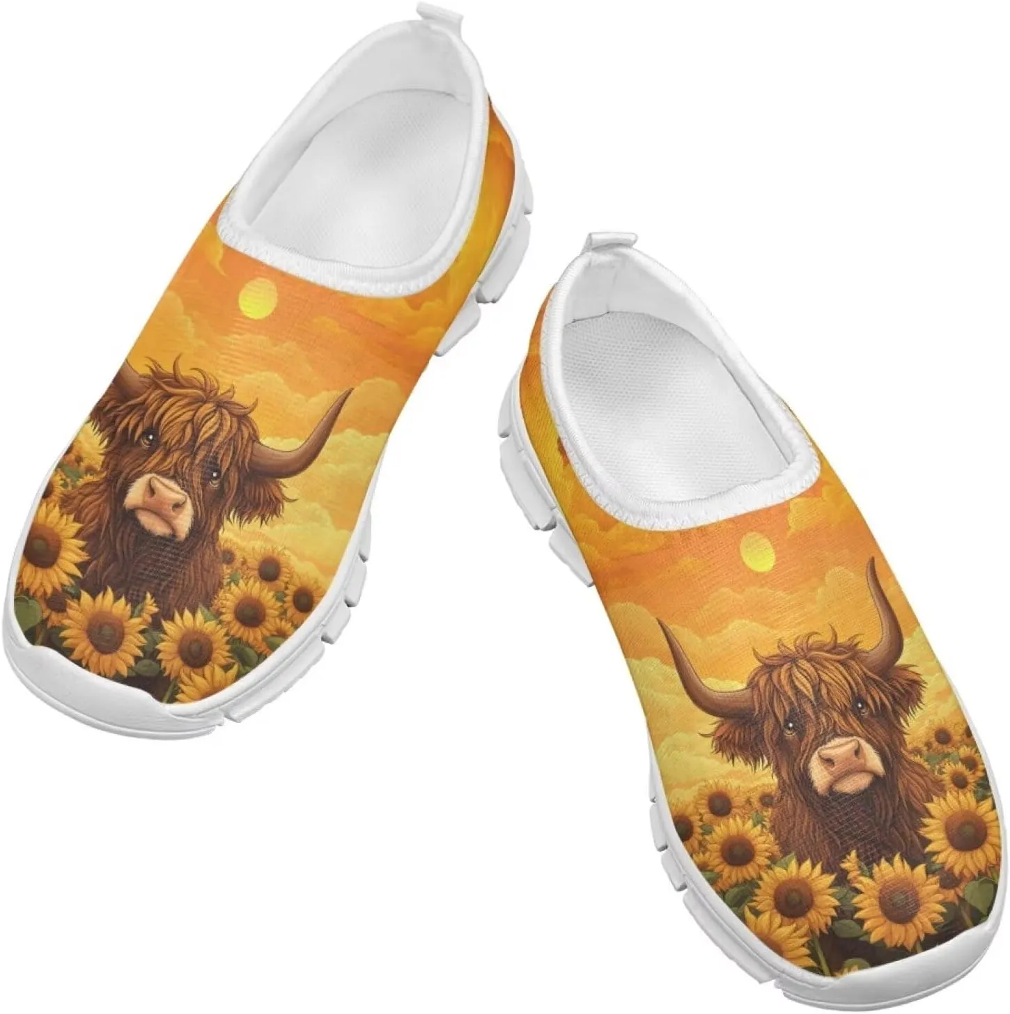 Girls Tennis Shoes Cute Shoes for Girls Slip On Sneakers Active Mesh Shoes