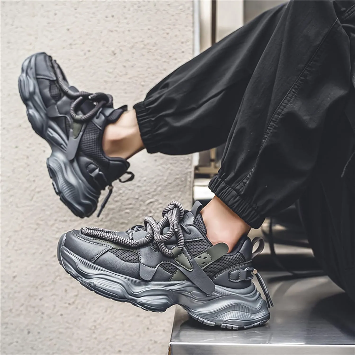 GSIGUL Men's Running Shoes Tennis Walking Shoes Athletic Gym Casual Shoes Fashion Sneakers for Men