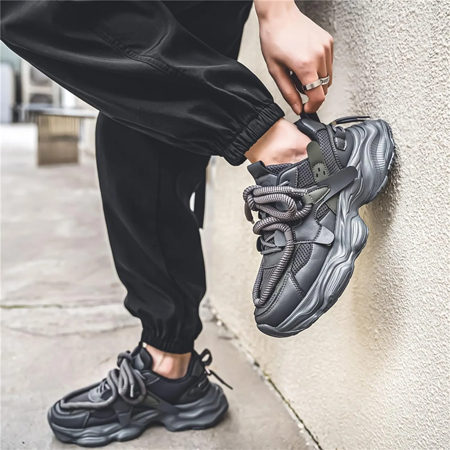 GSIGUL Men's Running Shoes Tennis Walking Shoes Athletic Gym Casual Shoes Fashion Sneakers for Men